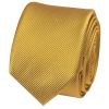 Mustard Yellow Silk Twill Skinny Mens Tie