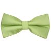 Pre Tied Light Sage Boys Bow Tie and Pocket Square Set Age 4-7