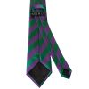 Green and Purple Striped Classic Men's Tie