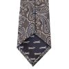 Grey Paisley Classic Men's Silk Tie