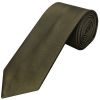 Plain Leaf Green Satin Classic Men's Tie and Pocket Square Set