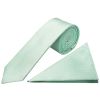 Mint Polka Dot Skinny Men's Tie and Pocket Square Set