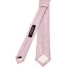 Plain Lilac Pink Silk Skinny Boys Tie and Pocket Square Set