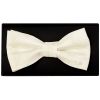 Ivory Paisley Handmade Mens Bow Tie