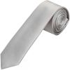 Silver Satin Skinny Boys Tie
