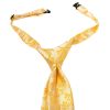 Pre Tied Bright Yellow Floral Boys Tie Age 4-7