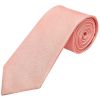 Plain Salmon Peach  Silk Classic Men's Tie and Pocket Square Set