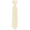Pre Tied Ivory Satin Boys Tie Age 4-7
