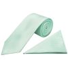 Mint Polka Dot Classic Men's Tie and Pocket Square Set