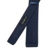 Navy Knitted Skinny Men's Tie