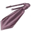 Plain Mauve Satin Men's Cravat Tie