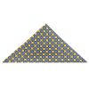 Yellow with Blue Geo Silk Pocket Square