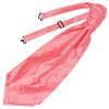 Plain Light Coral Pink Satin Men's Cravat Tie