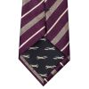 Purple Stripe Classic Men's Silk Tie