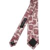 Burgundy Paisley Skinny Boys Tie