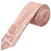 Rose Gold Paisley Skinny Men's Tie