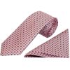 Pink Geo Classic Men's Tie and Pocket Square Set
