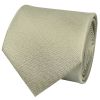 Plain Khaki Green Silk Classic Men's Tie and Pocket Square Set