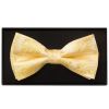 Gold Paisley Handmade Mens Bow Tie