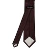 Burgundy Silk Twill Classic Mens Tie and Pocket Square Set