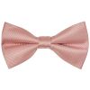 Pre Tied Dusty Rose Twill Silk Boys Bow Tie and Pocket Square Age 4-7