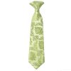 Pre Tied Sage Green Paisley Boys Tie Age 4-7
