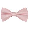 Pre Tied Dusty Rose Silk Boys Bow Tie and Pocket Square Set Age 4-7