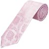 Light Dusty Pink Paisley Classic Men's Tie and Pocket Square Set
