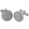 Silver Polka Dot Cufflinks