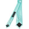 Aqua Satin Skinny Men's Tie