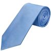 Plain Steel Blue Satin Classic Men's Tie