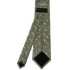 Olive Large White Spot Classic Men's Tie and Pocket Square Set