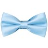 END OF SEASON Plain Sky Blue Handmade Boys Bow Tie Age 18m - 3 Years