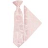Pre Tied Blush Pink Paisley Boys Tie and Pocket Square Set Age 4-7