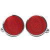 Plain Scarlet Red Cufflinks
