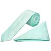 Mint Diamond Skinny Men's Tie and Pocket Square Set