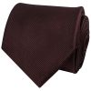 Burgundy Silk Twill Classic Mens Tie and Pocket Square Set