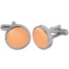 Plain Peach Cufflinks