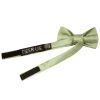 Pre Tied Sage Green Satin Boys Bow Tie Age 4-7