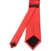 Plain Coral Pink Satin Classic Men's Tie and Pocket Square Set