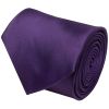 Plain Purple Satin Classic Men's Tie and Pocket Square Set
