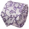 Purple Floral Skinny Men's Tie
