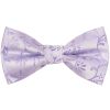 Pre Tied Lavender Floral Boys Bow Tie and Pocket Square Set Age 4-7