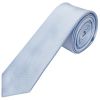 Plain Dusty Blue Boys Satin Skinny Tie and Pocket Square