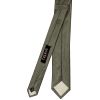 Olive Silk Twill Skinny Men's Tie and Pocket Square Set