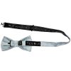 Plain Duck Egg Handmade Mens Bow Tie and Pocket Square
