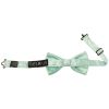 Pre Tied Mint Green Floral Boys Bow Tie Age 8-11