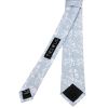 Sky Blue and White Floral Skinny Boys Tie