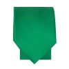 Plain Emerald Green Satin Boys Tie
