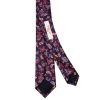 Navy with Red Mini Paisley Skinny Men's Tie